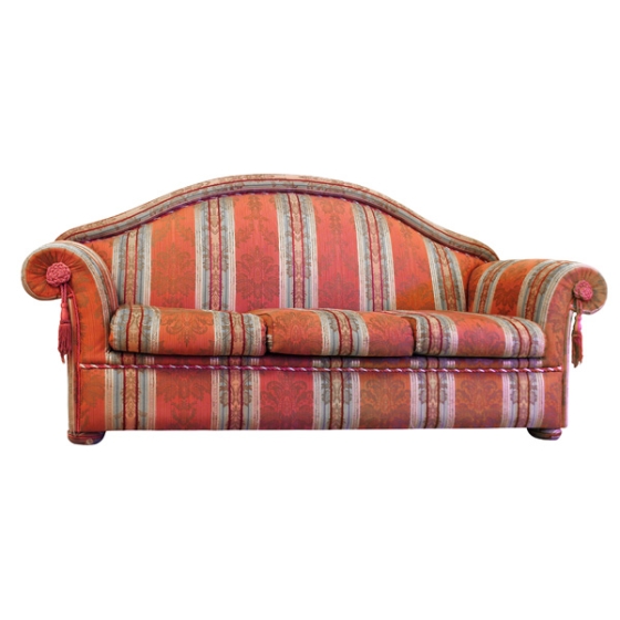 Terracotta Patterned Sofa
