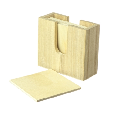 Bamboo Coaster Set with Presentation Box