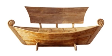 Children's Boat Shaped Garden Bench