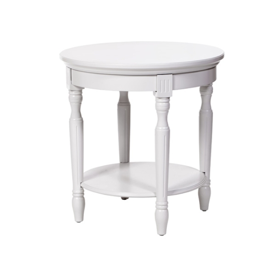 Whitewash Lamp Table