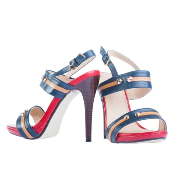 Red And Blue High Heels