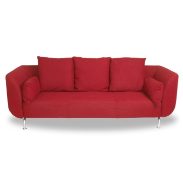 Contemporary Quilted Cherry Sofa