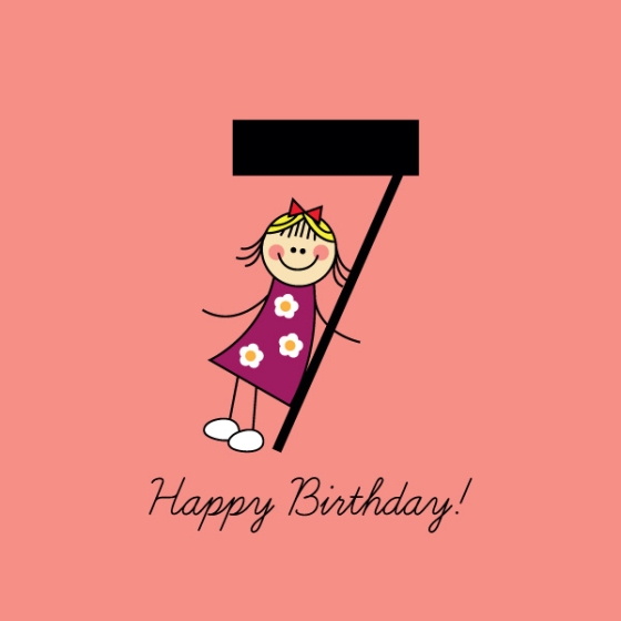 7th Birthday Girl