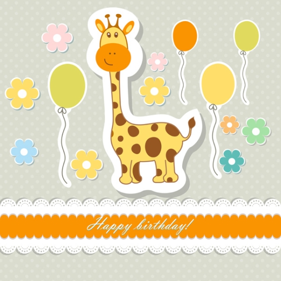 Giraffe Balloons Birthday