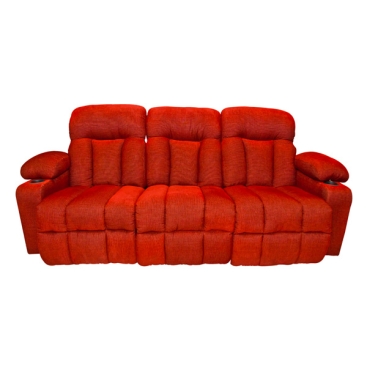 High-backed Quilted Red Sofa