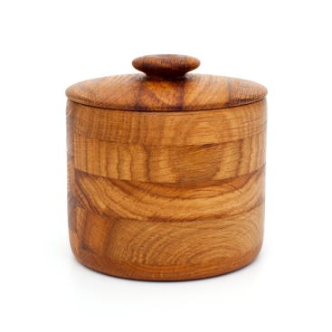 Wooden Sugar Bowl with Lid