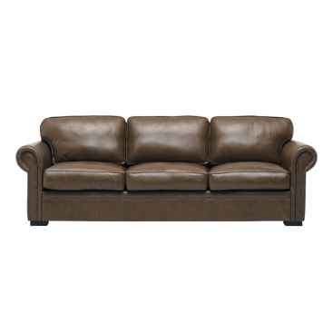 Brown Leather Sofa